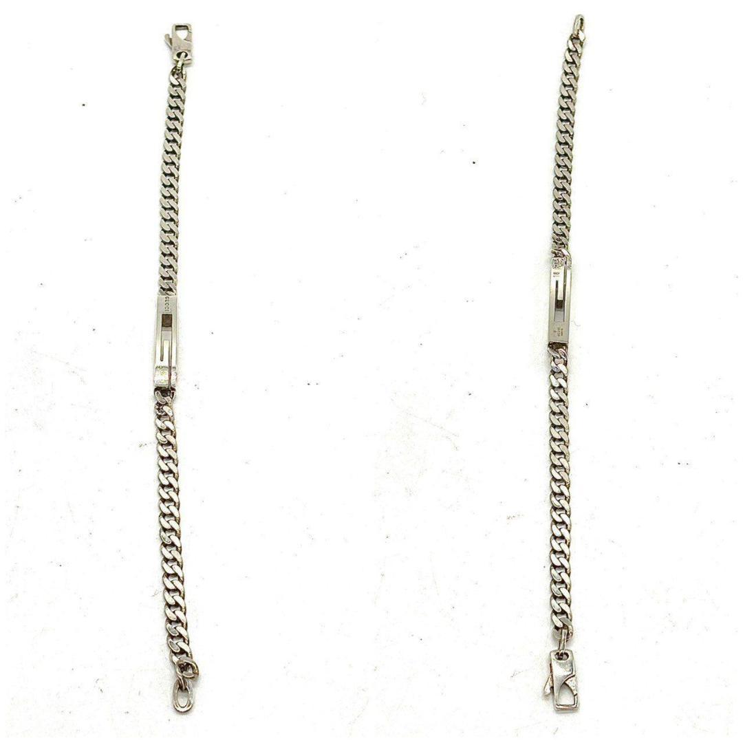 あ*ら様 グッチ　ブレスレット カットアウトG チェーン 喜平 925 シルバー