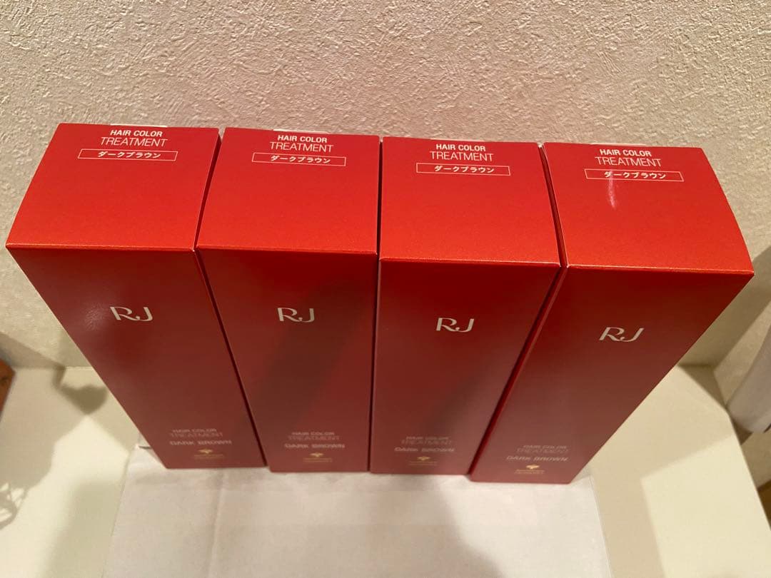 山田養蜂場　RJ ヘアカラートリートメント ダークブラウン 未開封4本セット