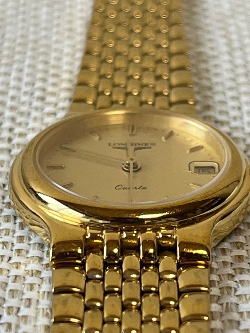 【希少・美品】ロンジン Flagship クォーツ ゴールド デイト付