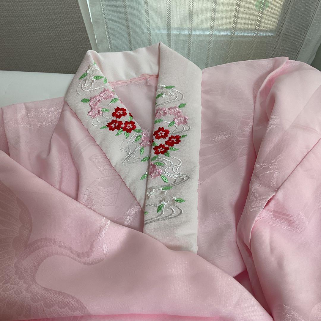 AmamaNo.5 七五三　7歳　　正絹着物セット　　本絞り