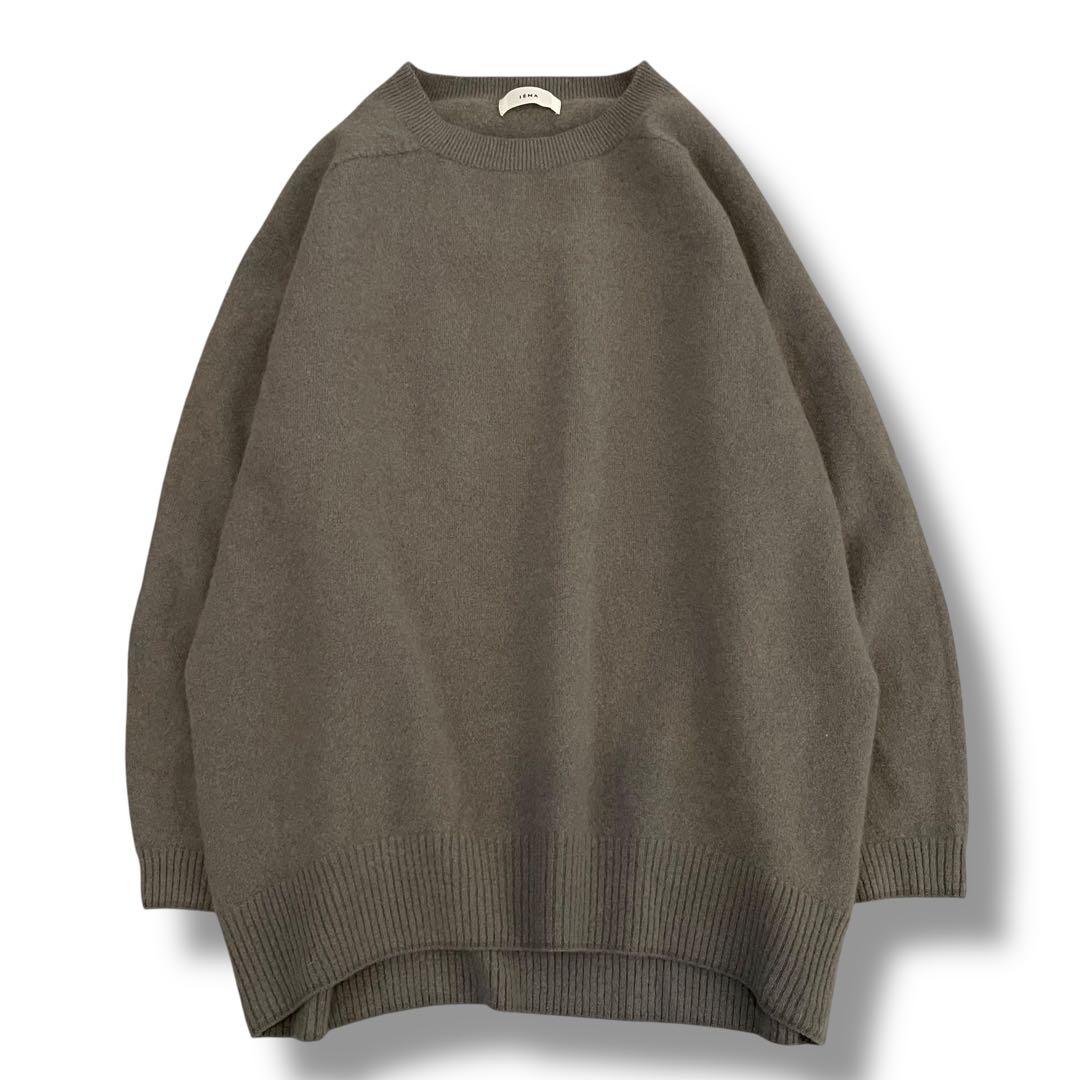 IENA ファインウールレンクルーネックプルオーバー ウール 洗える ニット