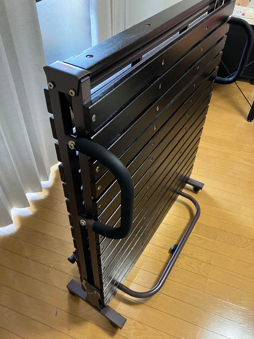 シングル 折りたたみベッド ベッドフレーム 木製 すのこ ブラウン