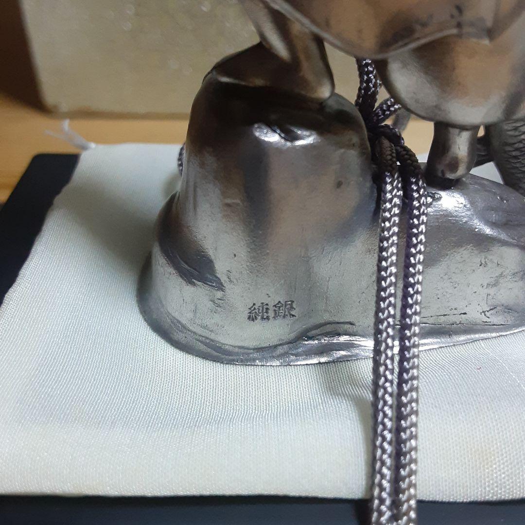 大黒天　恵比寿置物　純銀製　131g