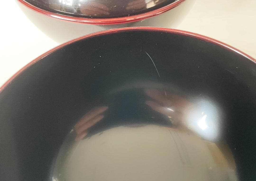 吸物椀 松葉蒔絵 溜内黒丸型高千才椀 黒塗 漆塗 5客 雑煮椀 おせち