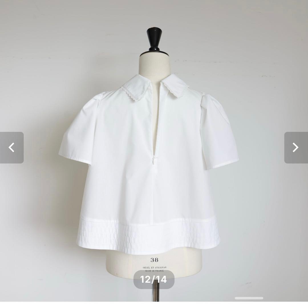 お値下げしました　gypsohila Tuck Blouse 完売　ホワイト