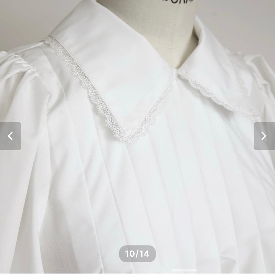 お値下げしました　gypsohila Tuck Blouse 完売　ホワイト