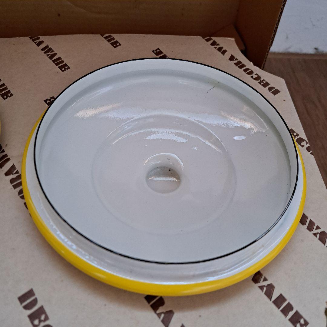 デコラウェア　ホーロー　セット　黄色