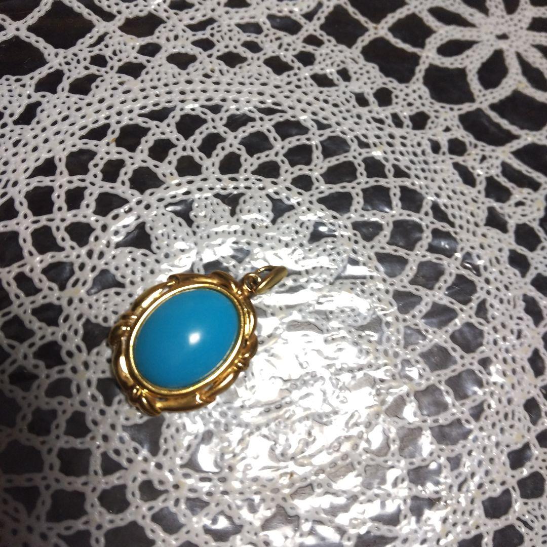 k18 トルコ石ペンダントトップ 重量合計４g お正月価格