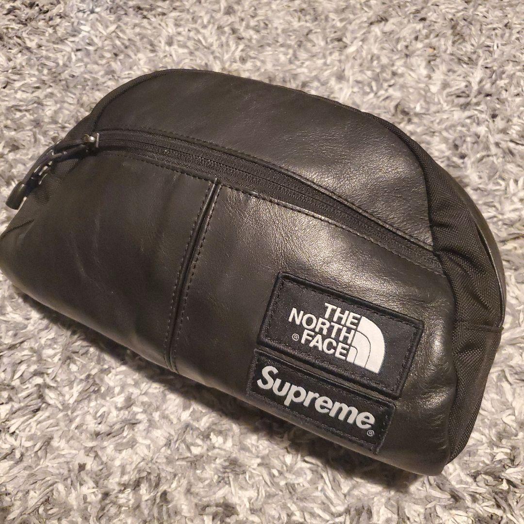 Supremeノースフェイス レザーバッグ ボディバッグ ポーチ
