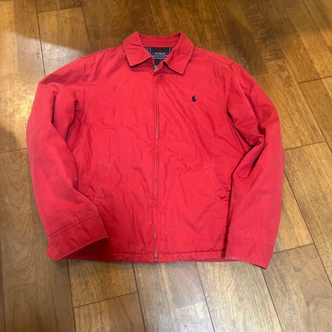 ラルフローレンスイングトップ　レッド　古着