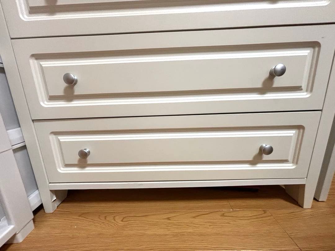 ニトリ　チェスト　キャセイ　5段　ホワイト