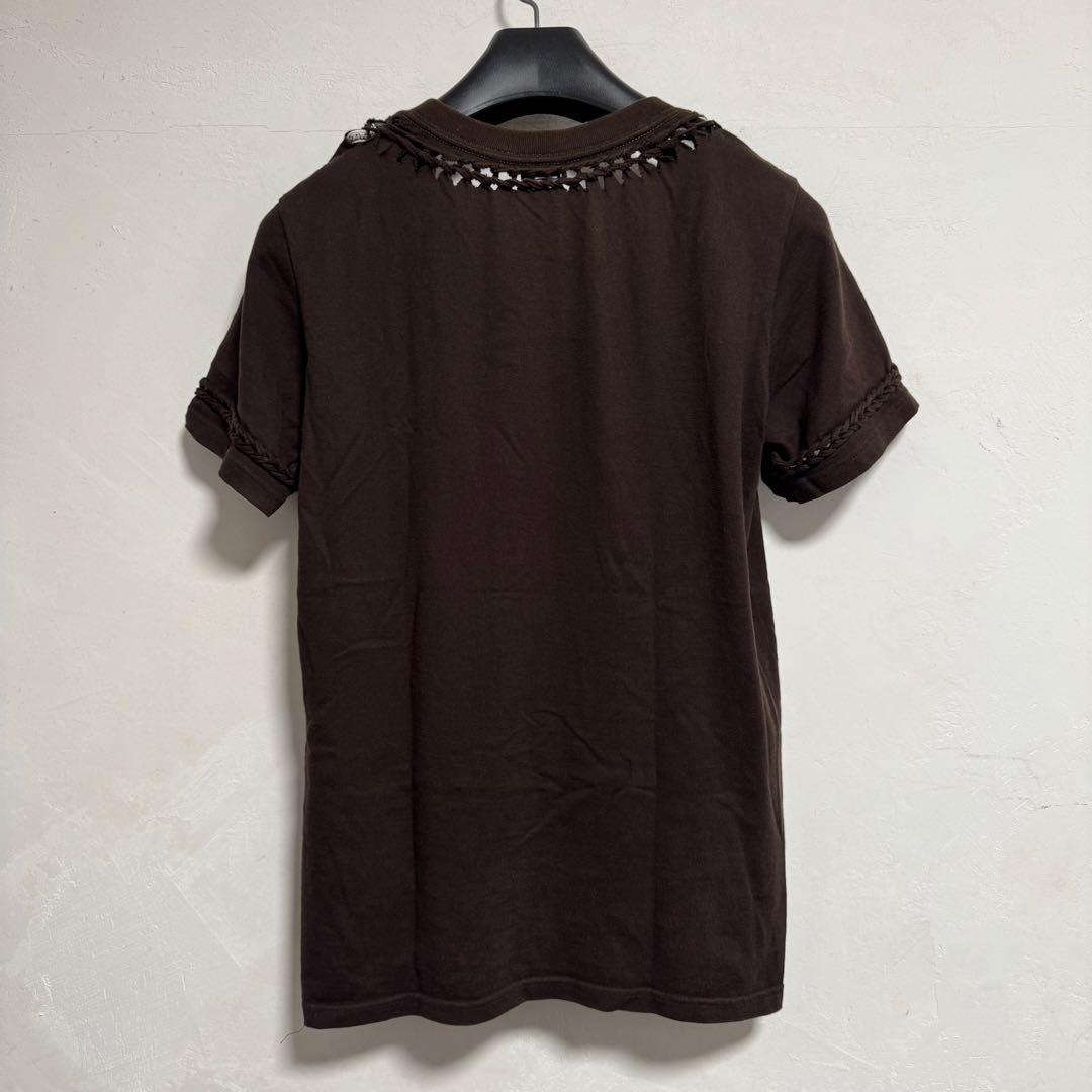 トップス 07SS ABOUT A BOY Braided Mesh V-neck T