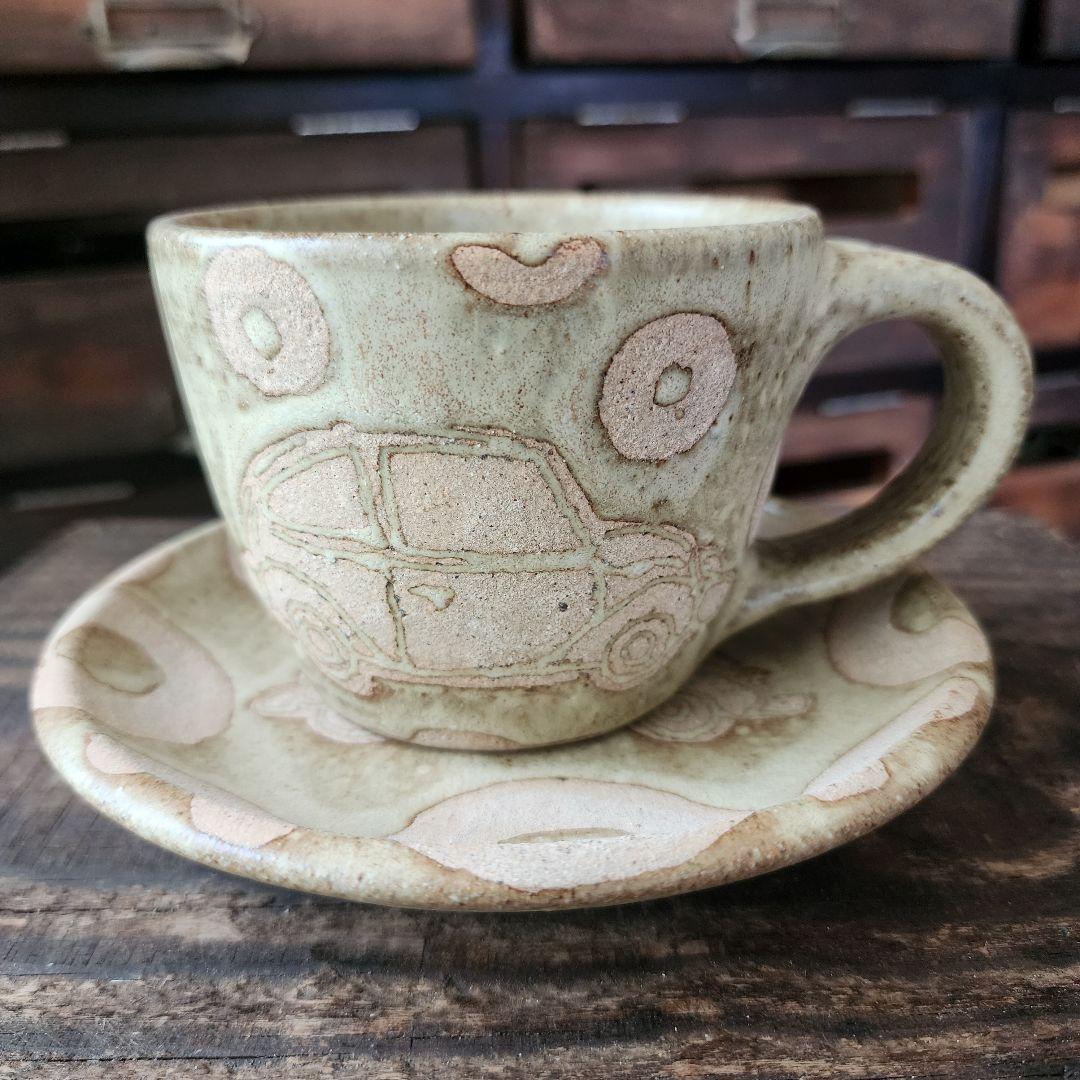 No.152　新品　やちむん　5寸皿　マグカップ(スープカップ)　工房十鶴