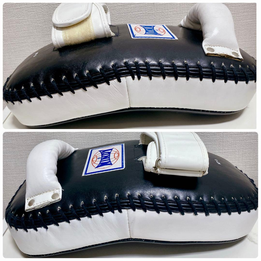 【プロ仕様】 WINDY KP-8 キックミット 2個セット 本革製 牛革