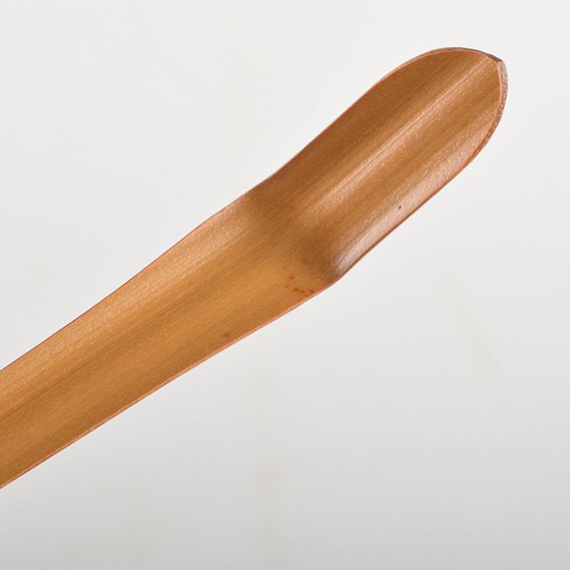 茶道具　宗春作　茶杓　銘「寿」　紫野　山口萬拙書付　共筒共箱　C　R6485