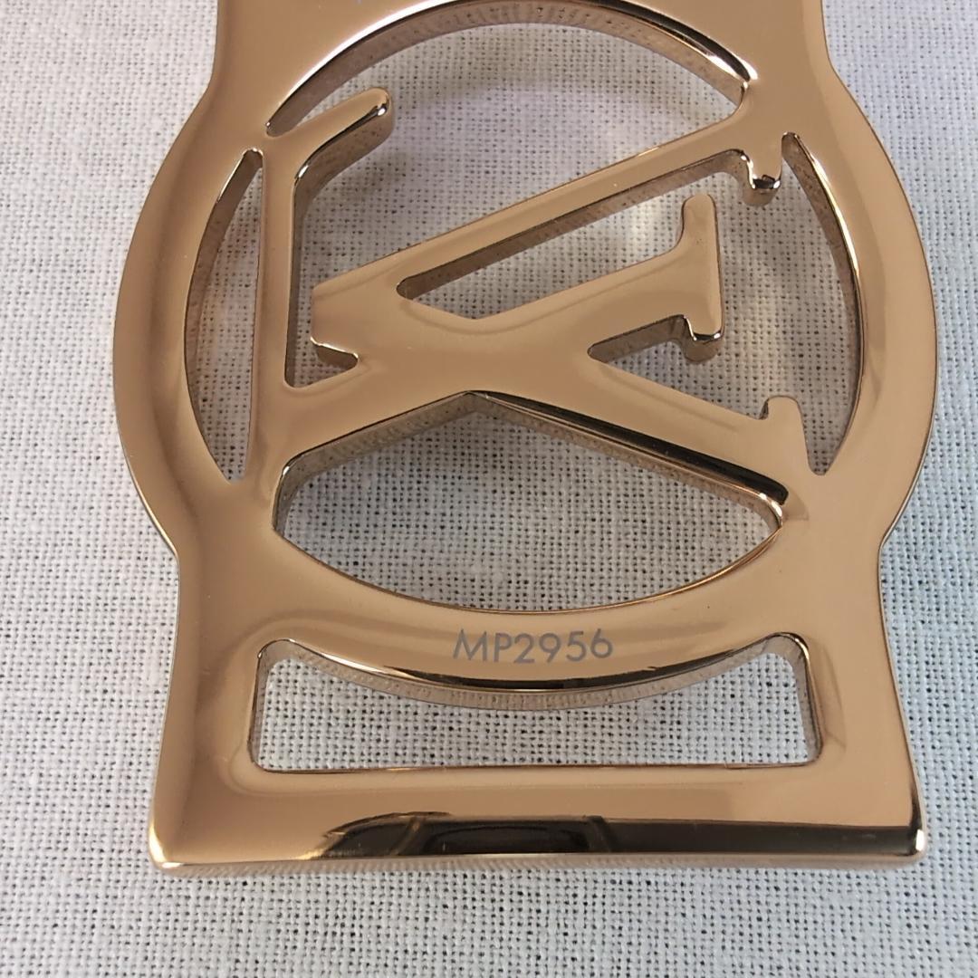 LV ルイヴィトン MP2956 ロゴ スカーフリング ゴールド 127