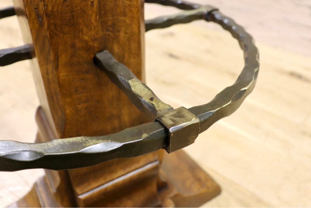 GMIK7N○スペイン製 カスティリアンスタイル バースツール ハイチェア カウ