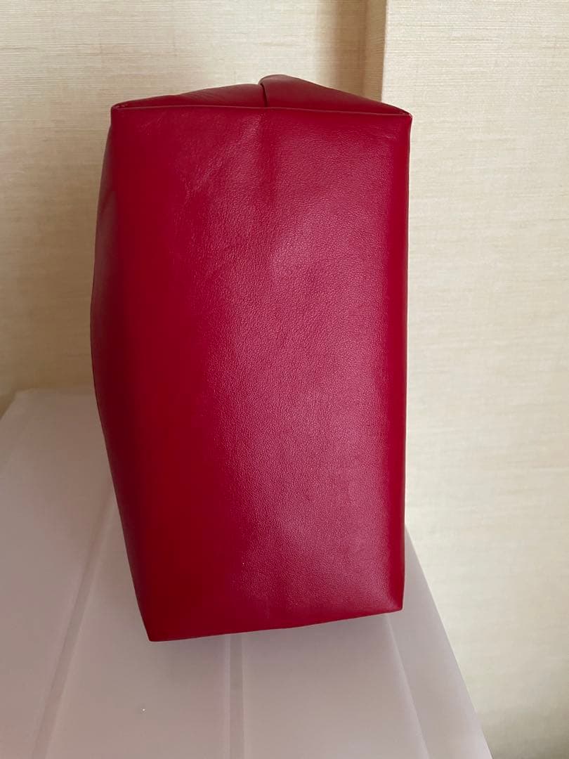 ファミリア　デニムバッグ　赤