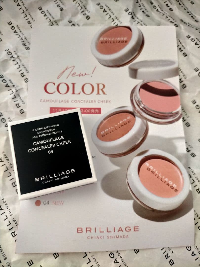 ブリリアージュ カモフラージュコンシーラーチーク 04＆ ワイドフィンガーブラシ