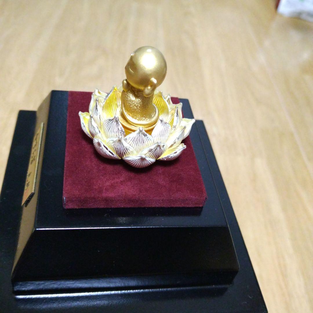 純金仕上げ銀製 地蔵菩薩 や す ら ぎ 限定品