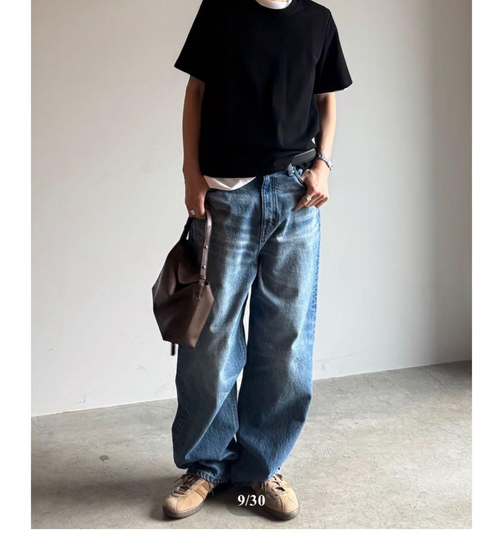 ［FASHIRU × SOMETHING］バギーフィットジーンズ