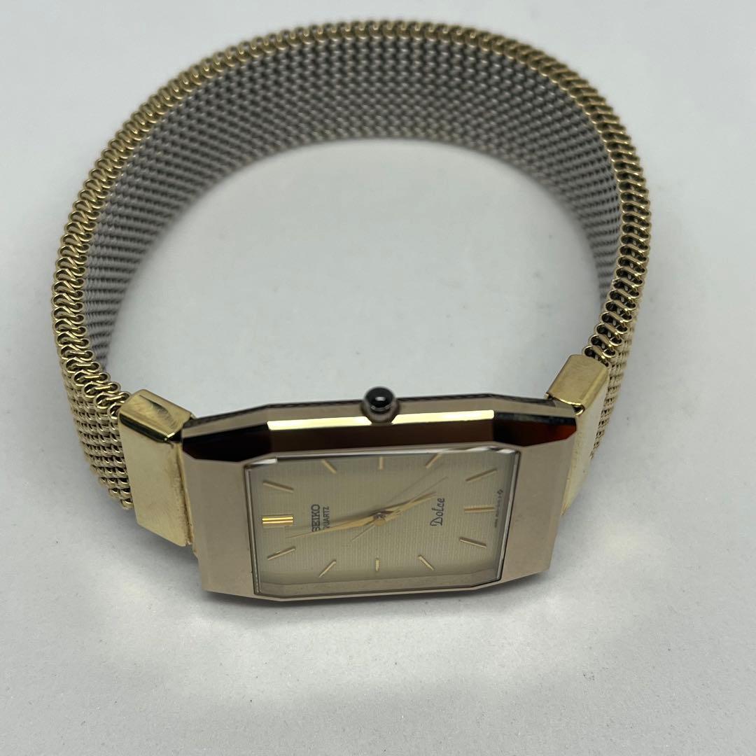 美品 セイコー ドルチェ ゴールド スクエア 腕時計