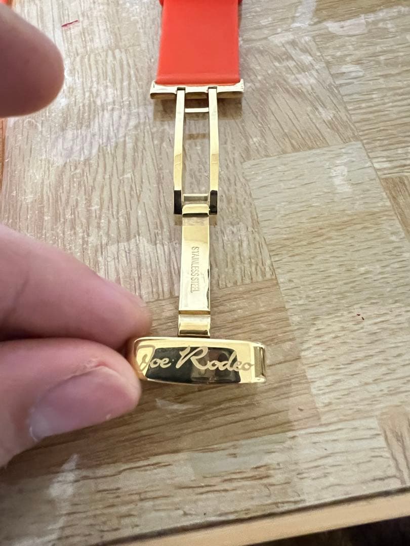 Joe Rodeo Watch 26 mmゴムバンドゴールド色バックル