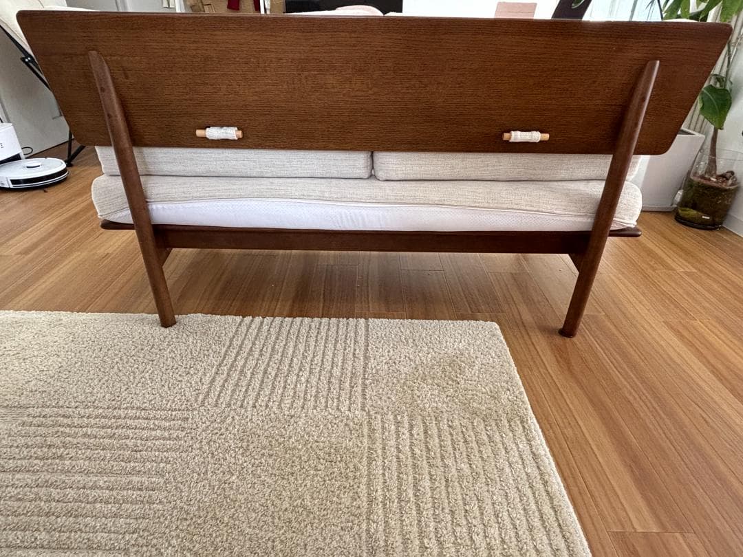 【送料込】ニトリ オークエスト 2人掛けソファ｜使用感あり・替えカバー可