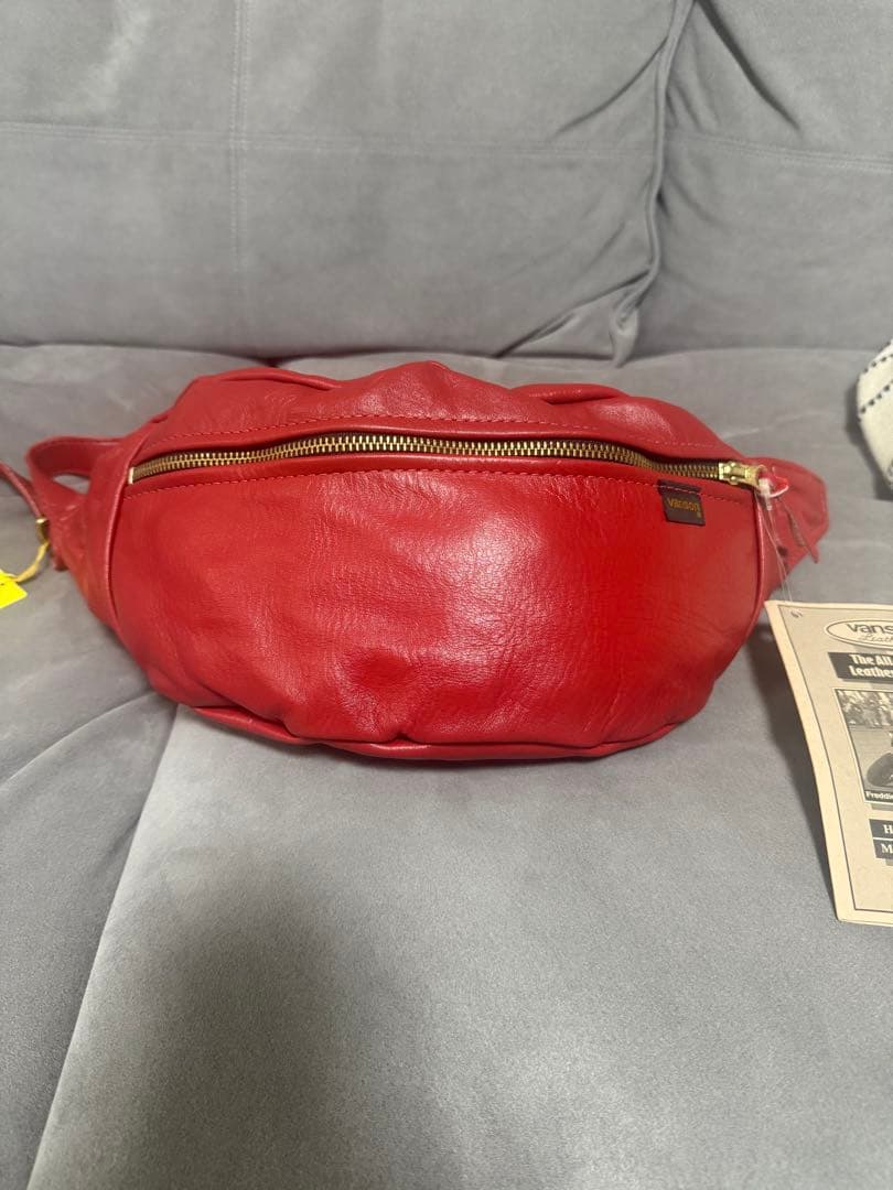 8*5様 vanson レザー ボディバッグ レッド