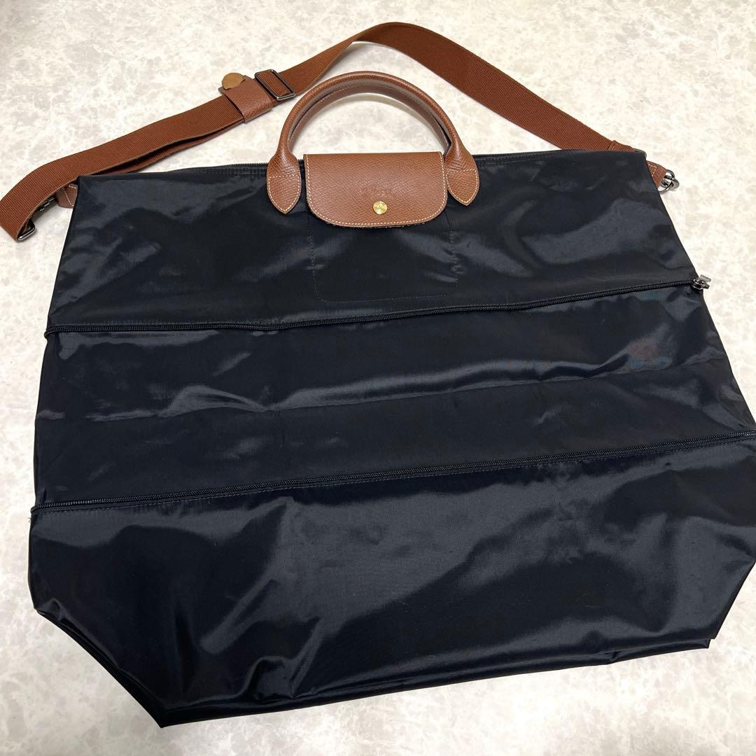 【美品】Longchamp ル プリアージュ® オリジナル トラベルバッグ 伸縮