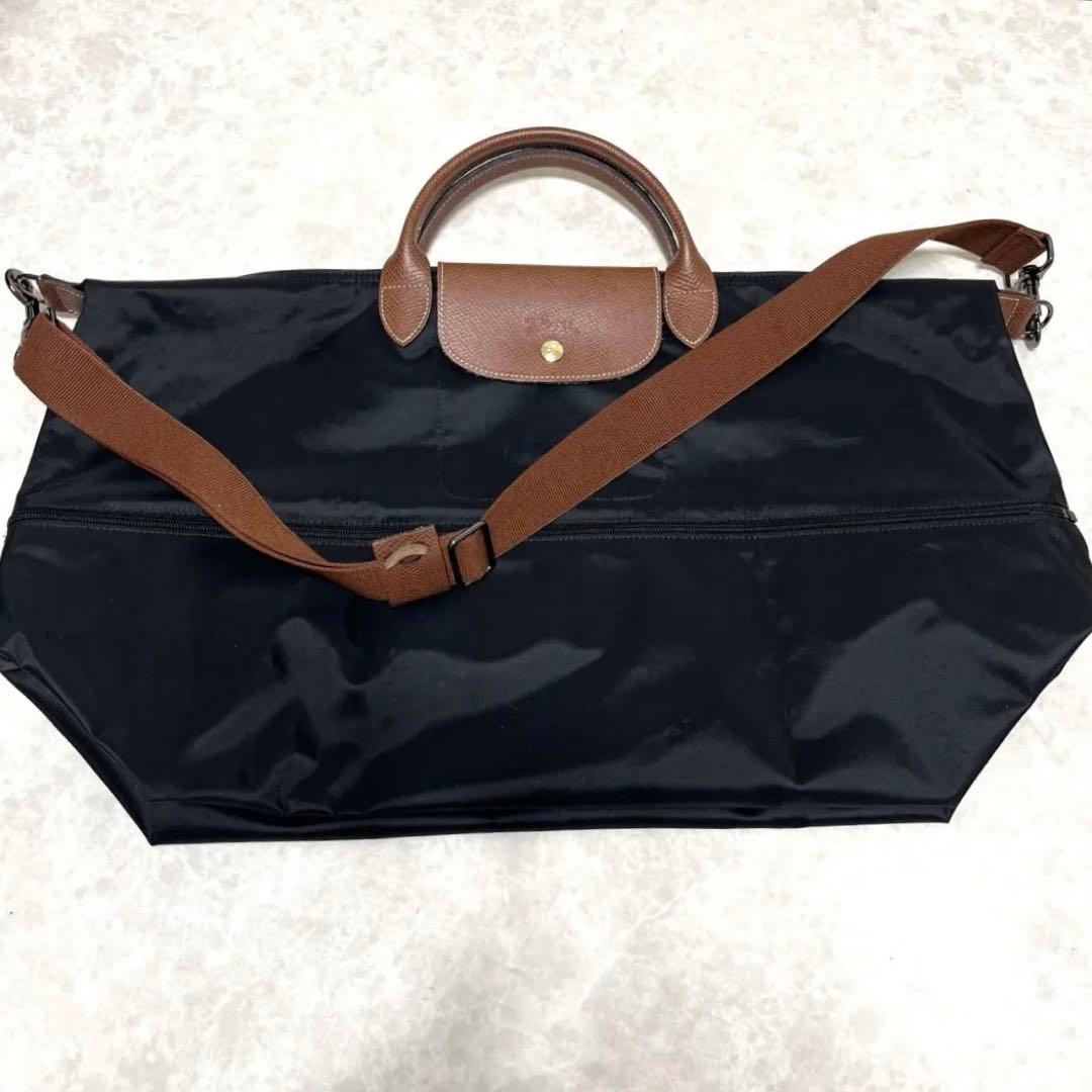 【美品】Longchamp ル プリアージュ® オリジナル トラベルバッグ 伸縮