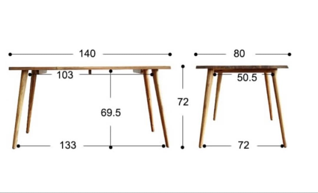 ダイニングテーブル　140㎝　 Carib