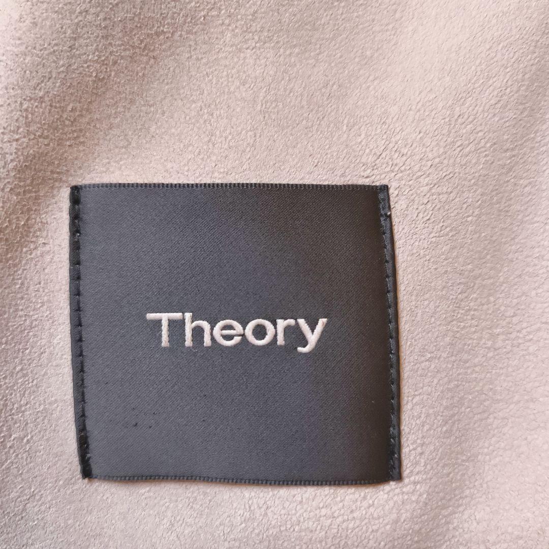 名作 Theory JAMIE ラムスキンス エード ブルゾン グレージュ M