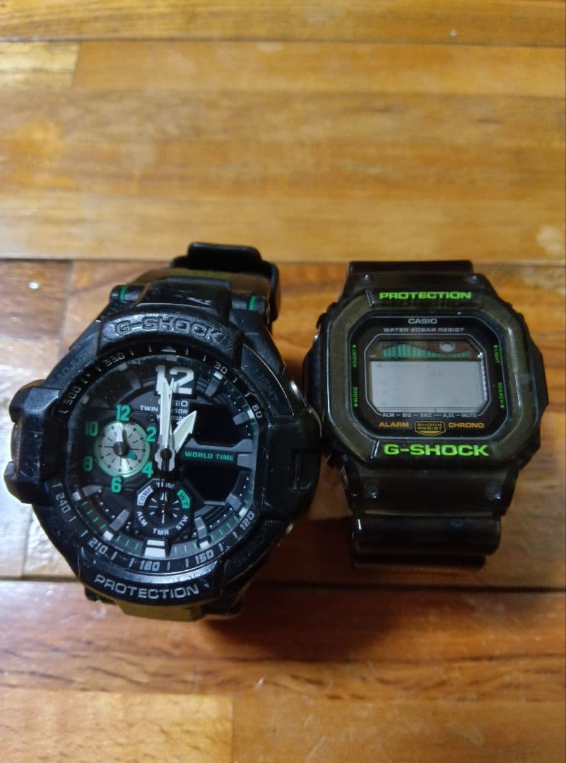 G-SHOCK　GA-1100とGLX-5600C 電池切れ