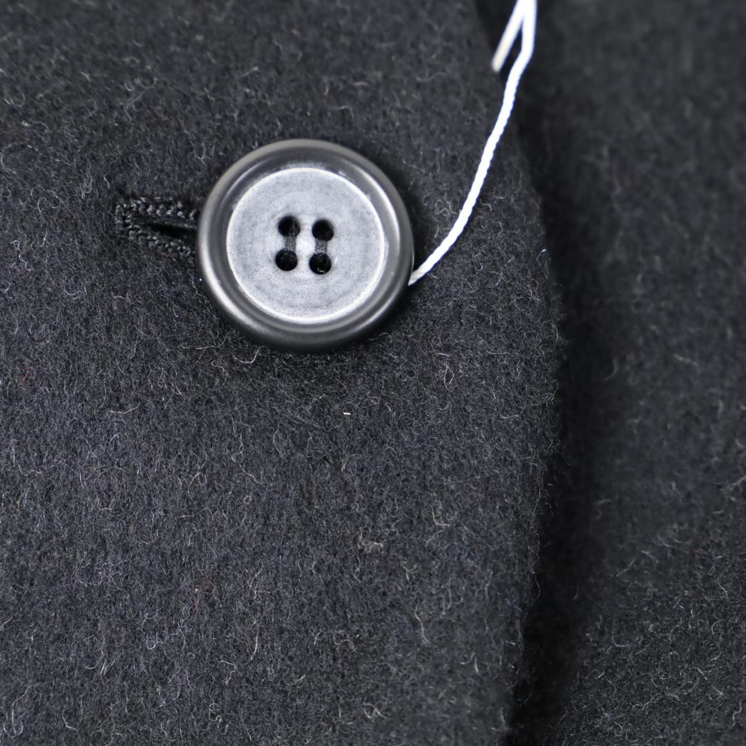 774 新品 TO BE CHIC ノーカラーダブルウール ロングコート 40