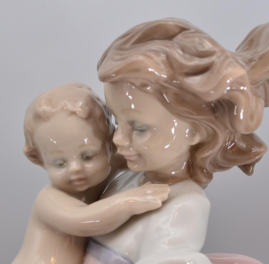 母親がわり　＃6681　★リヤドロ　スペイン　ポーセリン　ヴィンテージ　箱付き