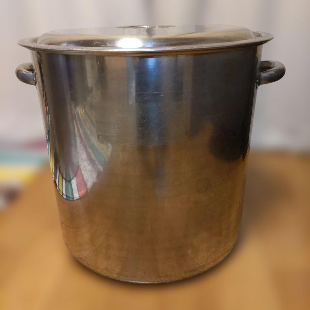 ①ステンレス寸胴鍋　42cm　大容量　業務用