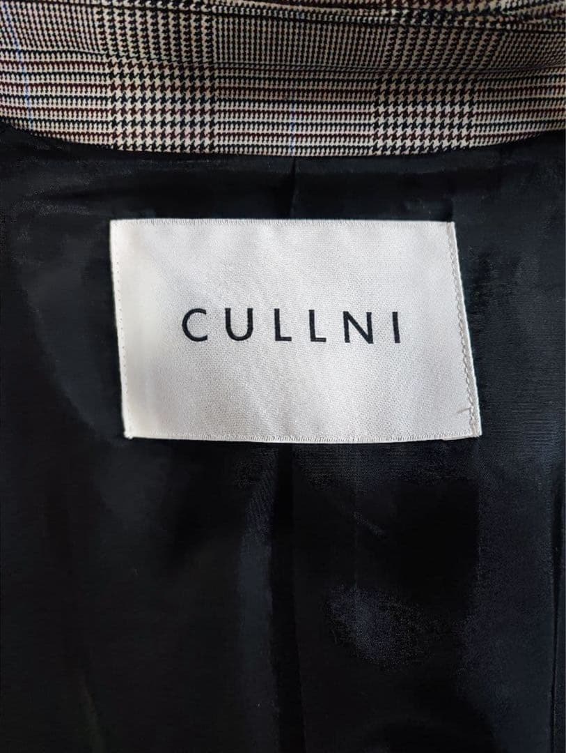 CULLNI 21AW グレンチェック ウール トレンチコート リチウムオム