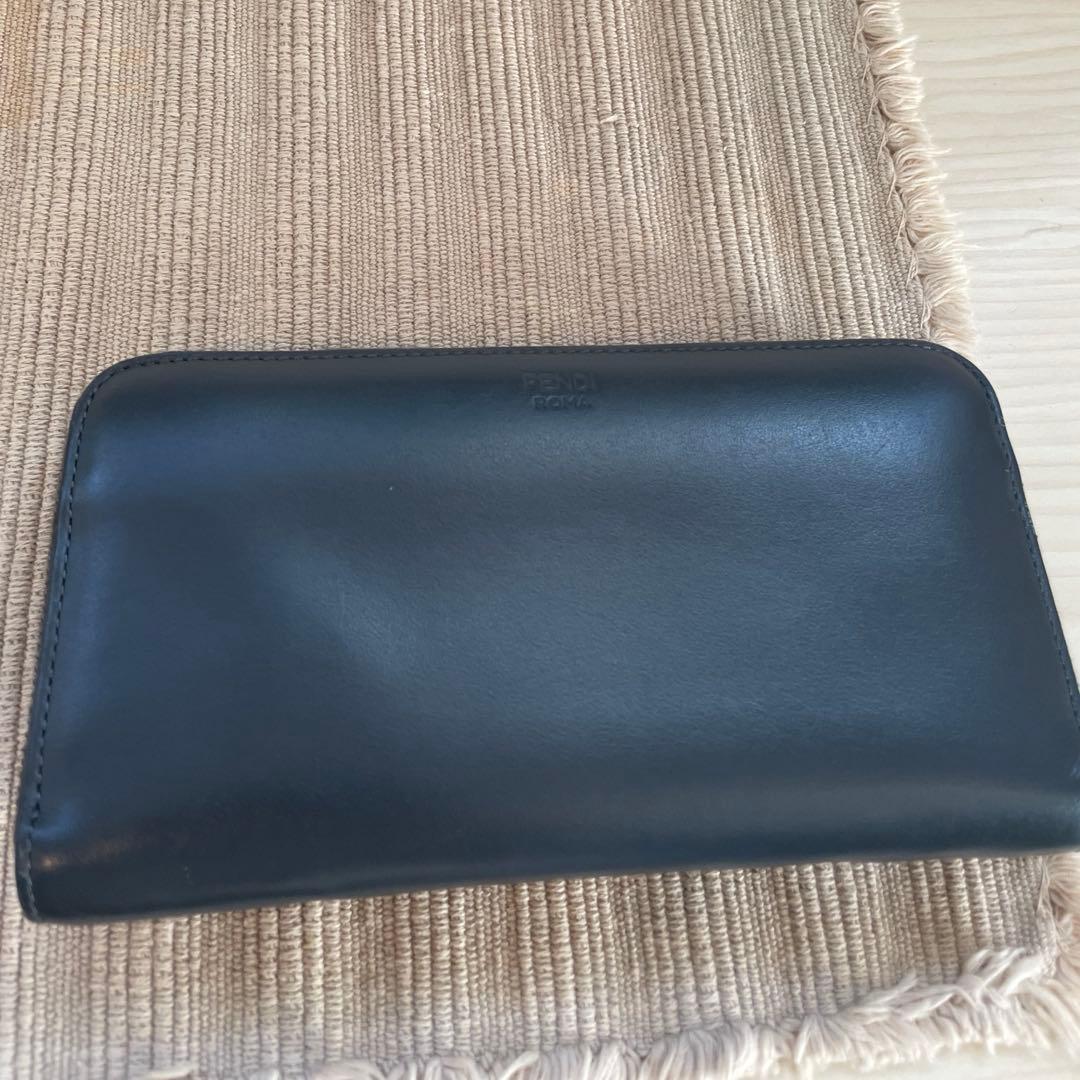 フェンディ 長財布　グレー　モンスター