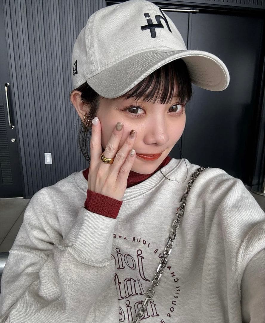 ク*ゲ様 【⚠️新品未使用】hinari×newera コラボキャップ アイボリ