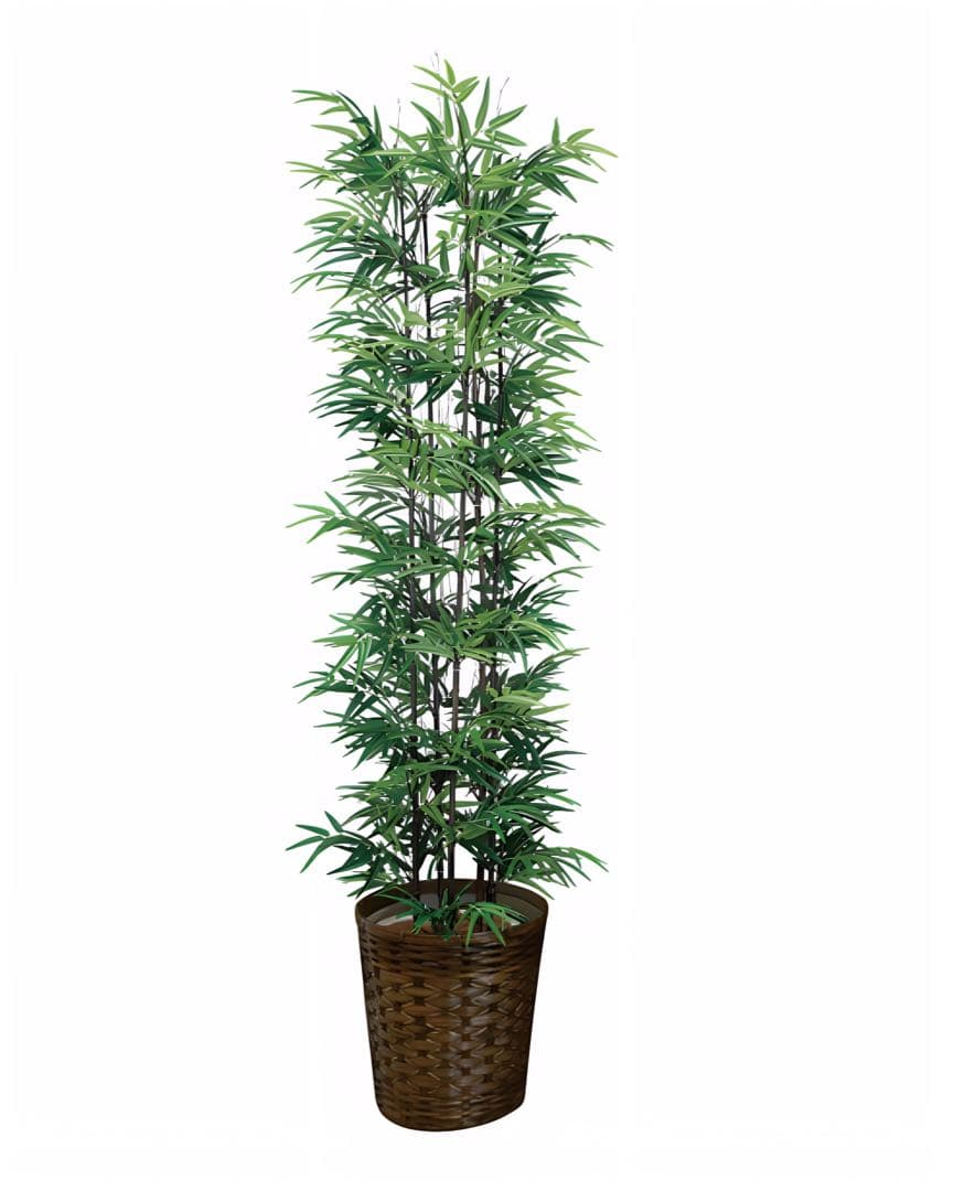 光触媒　人工観葉植物　ウォールグリーン　フェイクグリーン　黒竹 高さ 1.8ｍ