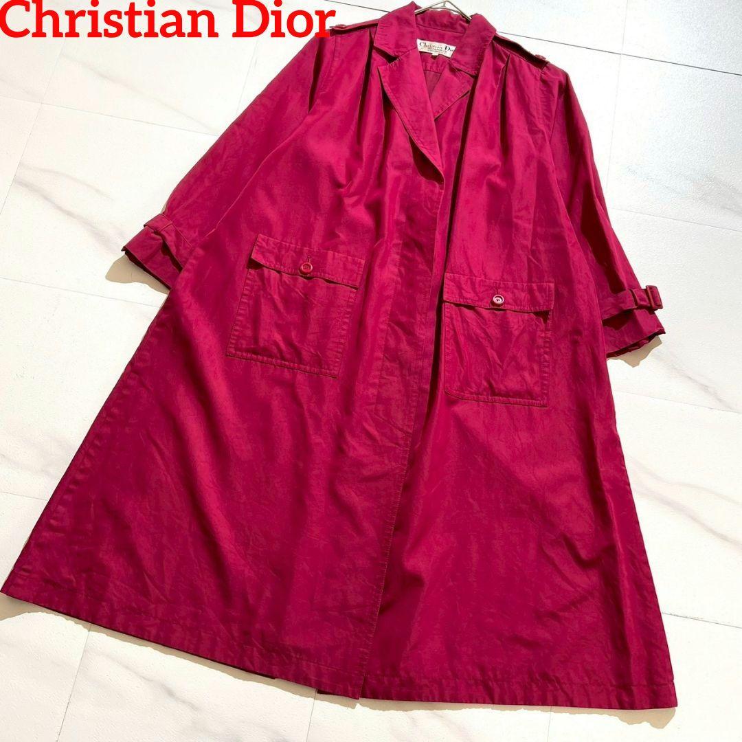 Christian Dior vintage SILK ロングコート 紫 7号