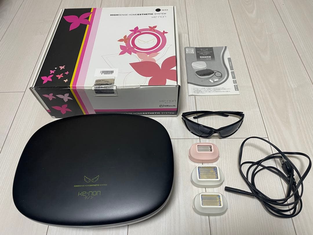 【美品】ケノン脱毛器 Ver.6.0 本体＋カートリッジ付き！動作確認済み♪