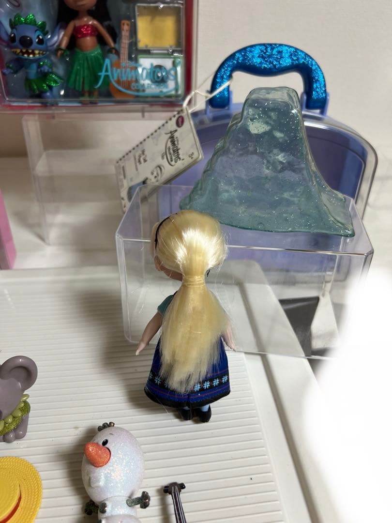 アニメータードール人形（ミニ）リロ&スティッチ、アナ、エルサのお人形、小物