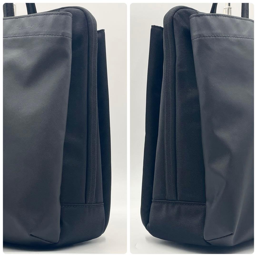 【未使用級】サムソナイトサブリム トートバッグ ナイロン ビジネス 肩掛け 黒