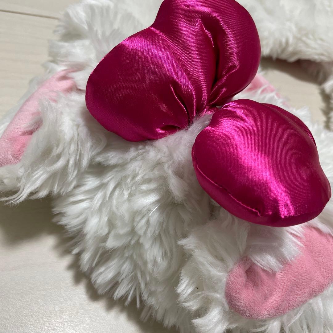 ディズニー　マリー　マリーちゃん　マフラーキャップ　ファンキャップ　白　ピンク