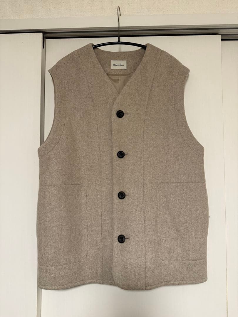 ＜Steven Alan＞ダブルクロス ベスト　ベージュ