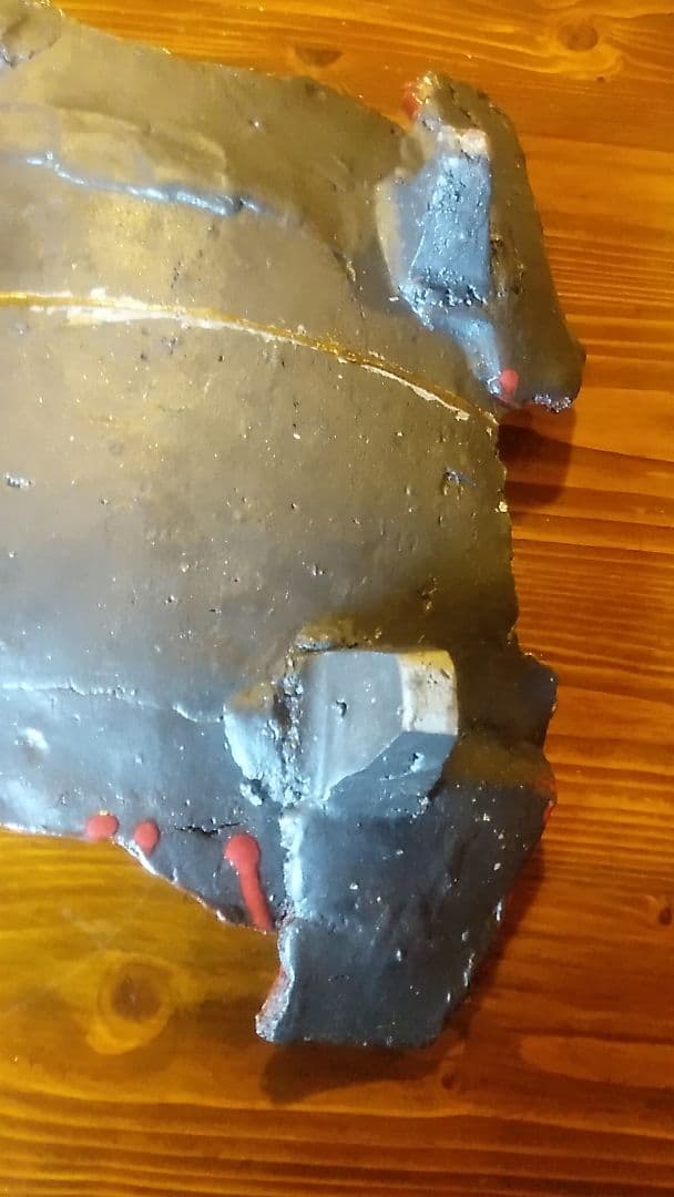 丹波焼き立杭焼丹文窯大西雅文作金継ぎ完品大皿