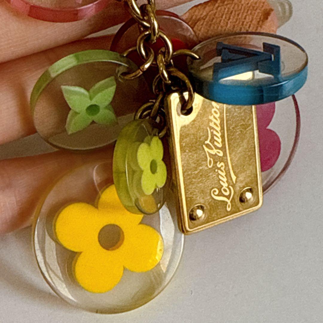 ルイヴィトン　マルチカラー　M60046 ゴールド　ポルトクレ　キーホルダー