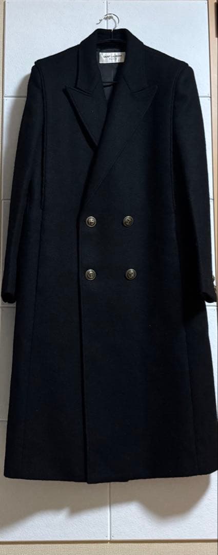 サンローラン 22AW ロングコート 50 美品